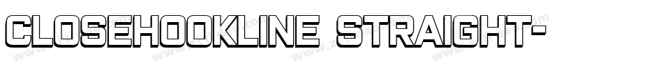closeHookline Straight字体转换